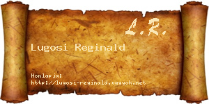 Lugosi Reginald névjegykártya